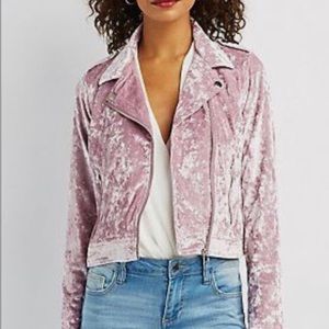 Velvet bomber jacket
